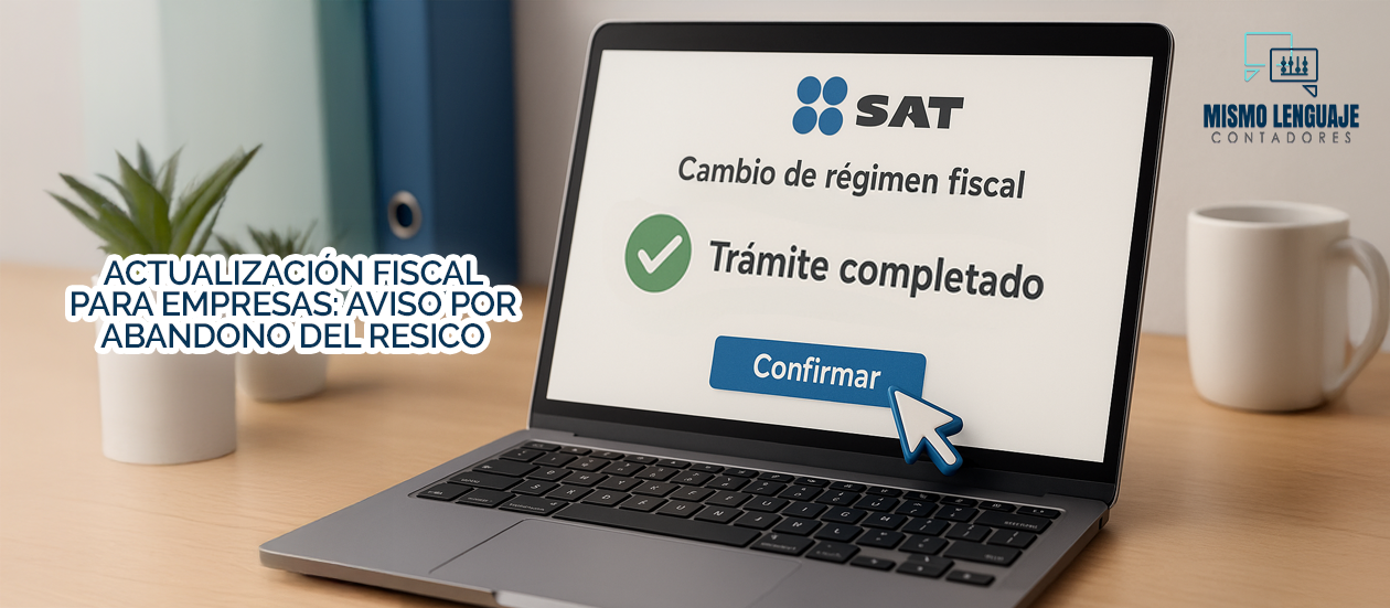 Actualización fiscal para empresas por abandono RESICO