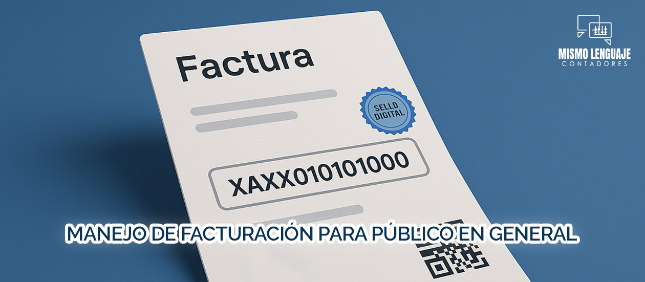 Facturación para público en general XAXX010101000