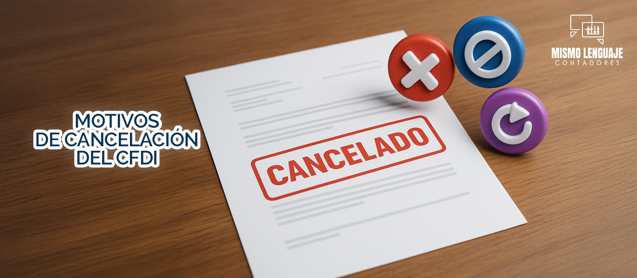 Motivos de cancelación del CFDI