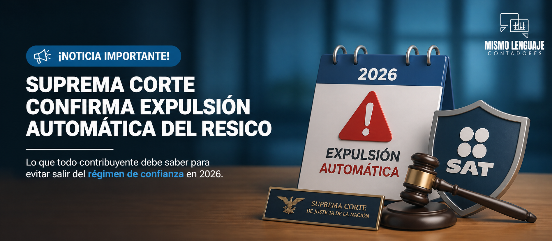 Expulsión automáticamente a los contribuyentes del RESICO - Contadores Mismo Lenguaje 